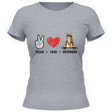 Peace Love Pferd - Personalisierbares T-Shirt