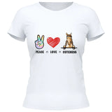 Peace Love Pferd - Personalisierbares T-Shirt