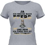 Ja ich rieche nach Pferd - Personalisierbares T-Shirt