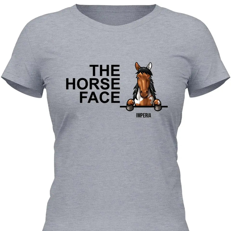 The Horse Face - Personalisierbares T-Shirt