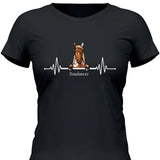 Herzschlag Pferd - Personalisierbares T-Shirt
