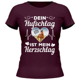 Eigenes Foto Herz - Personalisierbares T-Shirt