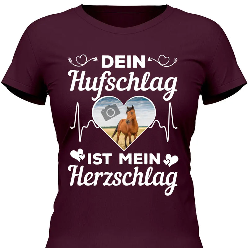 Eigenes Foto Herz - Personalisierbares T-Shirt