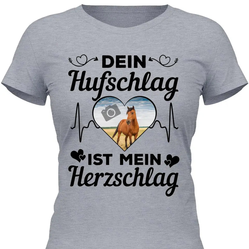 Eigenes Foto Herz - Personalisierbares T-Shirt