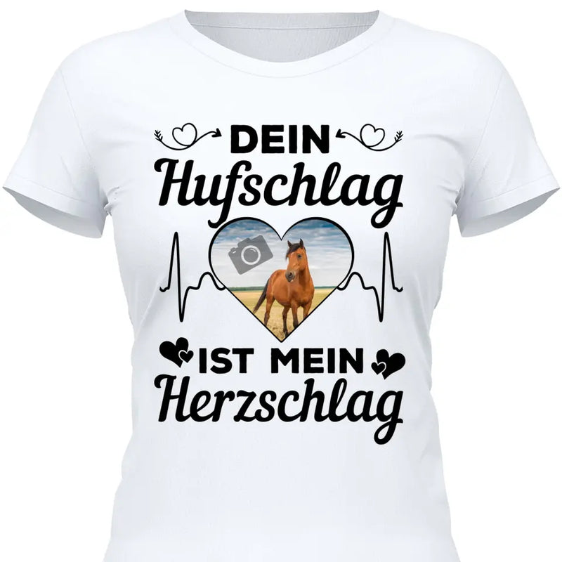 Eigenes Foto Herz - Personalisierbares T-Shirt