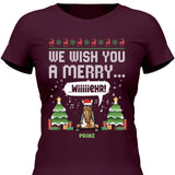 We wish you a merry wiiiiiehr - Personalisierbares T-Shirt