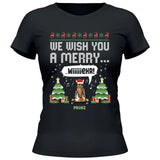 We wish you a merry wiiiiiehr - Personalisierbares T-Shirt