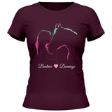 Pferde Liebe - Personalisierbares T-Shirt