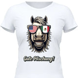 Pferd mit Flaggen Sonnenbrille - Personalisierbares T-Shirt